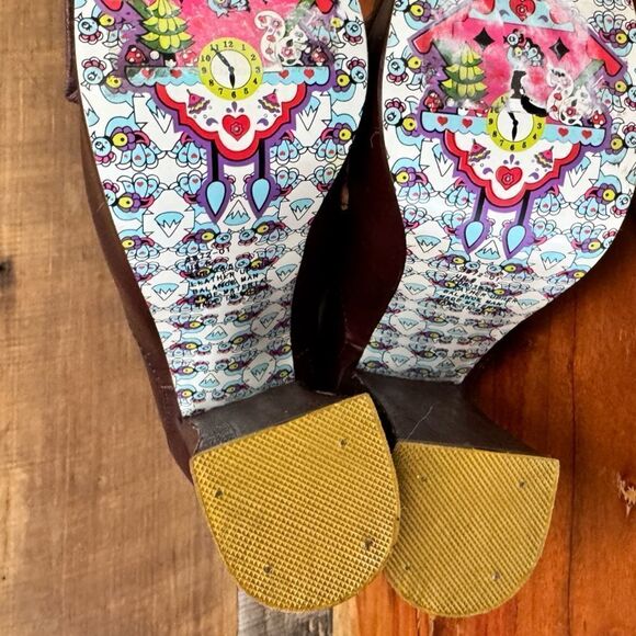 New Irregular Choice Carnaby Bond Red SKY HIGH Platform Brogue Boot Size 6 - Picture 7 of 15